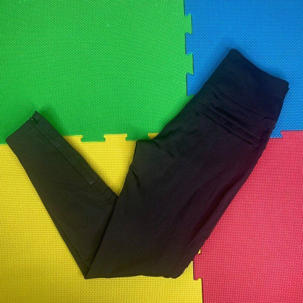 Athleta Small Delancey Moto Tight Leggings Black Work Travel Pants City Pant